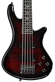 Schecter Stiletto Extreme-5 Bass Guitar, Black Cherry