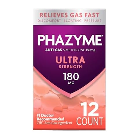 Phazyme Ultra Strength Gas & Bloating Relief | Works in Minutes | 12 Fast Gels Cover