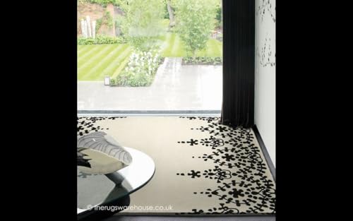 Image of Carpets and Rugs Handwoven Woolen Thick Floral and Contemporary Designs Specially for Area Rugs, Carpets for Living Room, Bedroom, Hall Size 7x10 feet