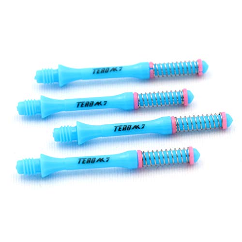 CUESOUL TERO AK7 Very Slim Dart Shafts S/M/L Built-in Spring Telescopic for Steel Tip Darts and Soft Tip Darts Set of 4 pcs
