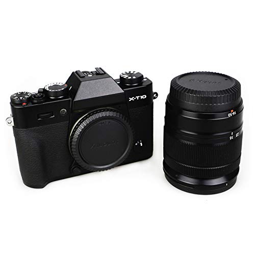 Image of JJC 2-Pack X Mount Body Cap & Rear Lens Cover for Fuji X-E5 X-M5 X-T30 X-T5 | for Fujifilm XE5 X-T50 XT30 III II X-T20 X-T4 X-T3 X-T2 X-E4 X-E3 X-S20 X-T10 X-T200 X-A7 X-A5 X-PRO3 & More Camera and Lens