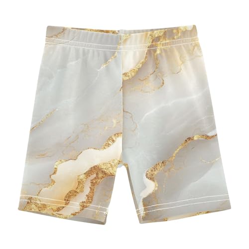 Caihoyu Toddler Girls Shorts Comfy Cotton Romper Shorts Outfits Clothes Under Dress 6T Marble White White