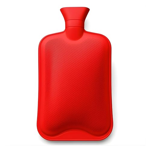 ALIS PRO Hot Water Bag 2 Litre for Pain Relief | Leak-Proof Rubber Hot Water Bottle for Period Cramps, Back Pain, Neck & Joint Pain | Reusable Hot & Cold Therapy Bottle | Flexible & Durable Hot Water Bag