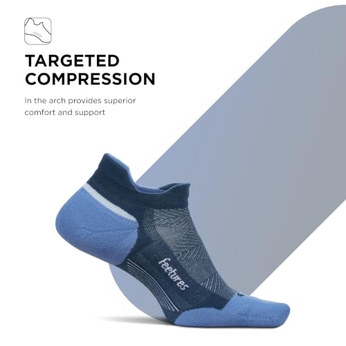 Image of Feetures Elite Max Cushion No Show Tab - Running Socks for Men & Women, Athletic Compression Socks, Moisture Wicking