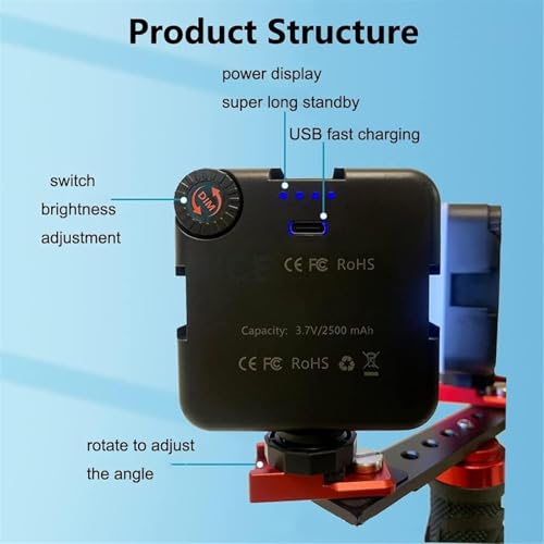 Luz de fotografía dental, luz LED profesional de relleno para cámara oral, video fotográfico en odontología