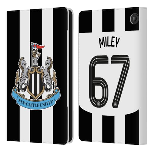 Coque Amazon Fire 7 2022 Newcastle United Anti-Rayures Étui Portefeuille Cuir Miley