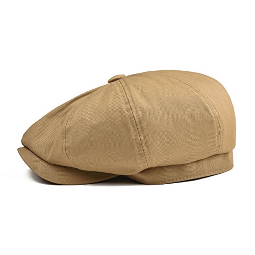 Botvela Men'S Newsboy Flat Cap 100% Cotton Gatsby Ivy Golf Cabbie Hat thumb #1