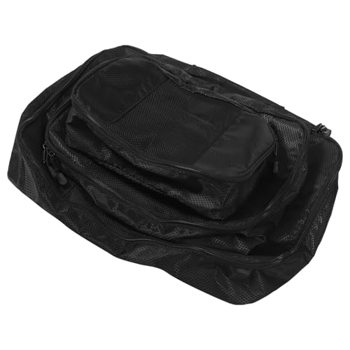Organisateurs de voyage pour valise : lot de 3 sacs noirs légers pour vêtements et cosmétiques