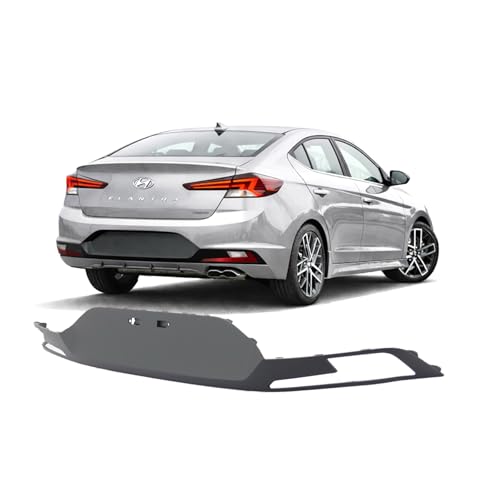 Image of Compatible with Hyundai Elantra 2019-2020 Rear Lower Bumper Cover | Sedan, Ready to Paint, OEM 86612F3500, HY1195125