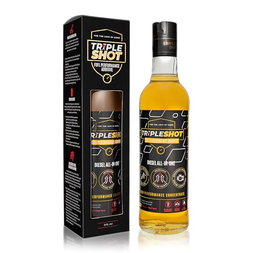 Image of Tripleshot Fuel Performance Additive for Diesel Cars & SUVs, 375ml | Cetane Booster, Fuel Injector & Fuel System Cleaner | Improves Mileage, Engine Power, Acceleration & Engine Protection | | Cetane Booster, Fuel Injector & Fuel System Cleaner, Improves Mileage & Engine Power