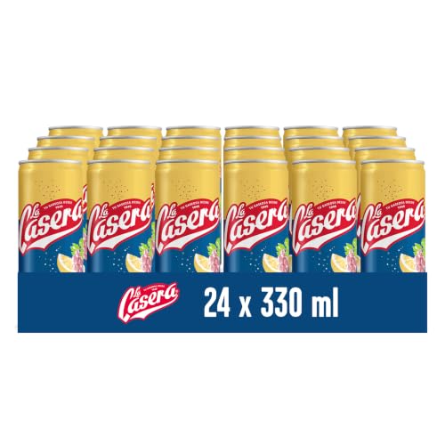 La Casera Tinto de Verano con Limón sin Alcohol 0,0% - Lata, Pack 24 x 33 cl