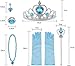 Vicloon 9 Piezas Conjunto con Accesorios de Princesa del Hielo Elsa Imagen de Vicloon 9 Piezas Conjunto con Accesorios de Princesa del Hielo Elsa