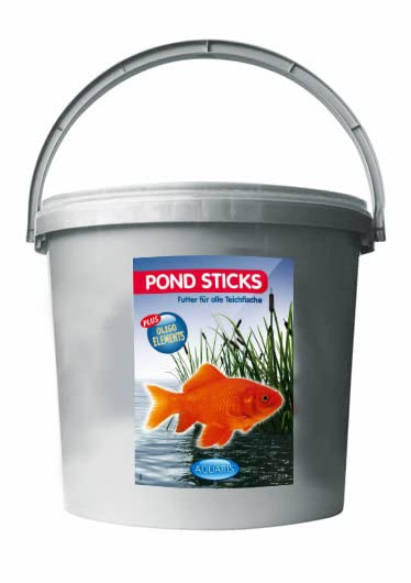 AQUARIS Pond Sticks para Peces de Estanque Son flotantes y no enturbian el Agua del Estanque y contienen Muchos nutrientes con Elementos útiles 1200 g / 15 L
