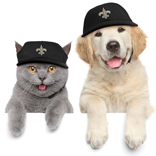 Littlearth NFL New Orleans Saints Pet Baseball Hat, Team Color, X-Small - Image 2
