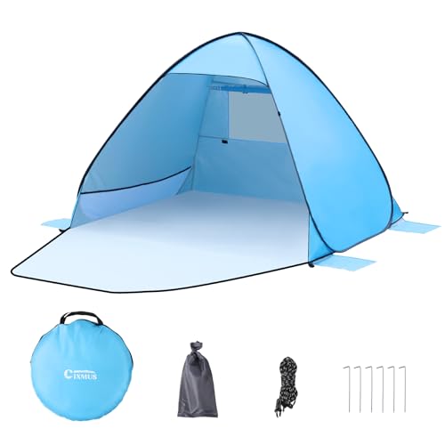 Tenda da spiaggia conchiglia pop up Tenda da campeggio automatica Protezione UV 50+ Extra Light...