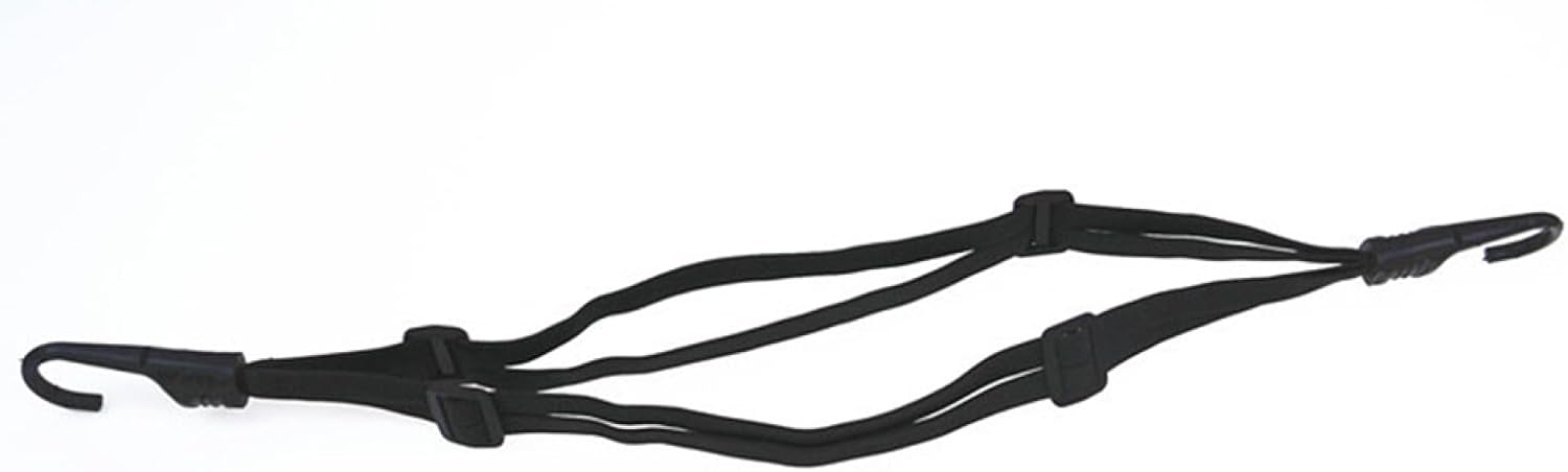 2 Hooks Motorcycle Helmet Rope Strap with Adjustable Buckle Nylon