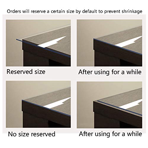 Nappe en verre souple transparent PVC imperméable pour table basse