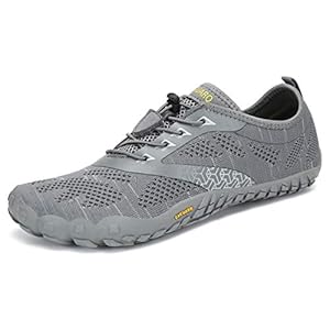 SAGUARO Unisex Barfußschuhe Atmungsaktiv Leichte rutschfest Fitnessschuhe mit Breiter Zehenbox
