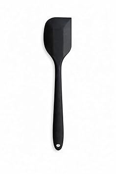 Premium Silicone Spatula 28.5 cm | Heat Resistant & Non-Stick Flexible Rubber Scraper | Ideal for Cooking, Baking & Mixing | Kitchen Gadget | Black | Pack of 1
