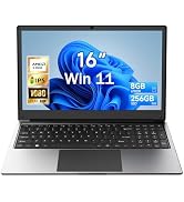 Exilapsire 16 inch Laptop Computer,8GB RAM 256GB SSD Storage Laptop PC,with AMD A9 Processor(up t...