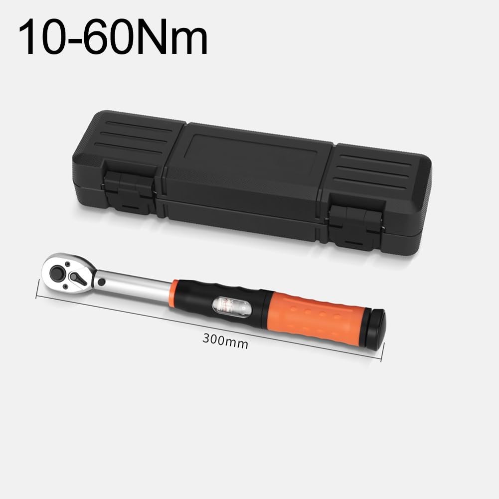 Llave dinamométrica 1/4 pulgadas 5-25 Nm, 3/8 pulgadas 10-60 Nm, 1/2 pulgada 20-220 Nm con 72 dientes para trinquete, herramientas automotrices, para naranja y plata