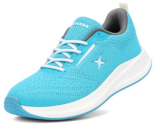 Image of Kraasa Men's Running Shoes | Breathable Mesh Upper | Lightweight Phylon Sole | Cushioned EVA Insole | Comfortable Sports & Casual Sneakers for Gym, Walking & Daily Use