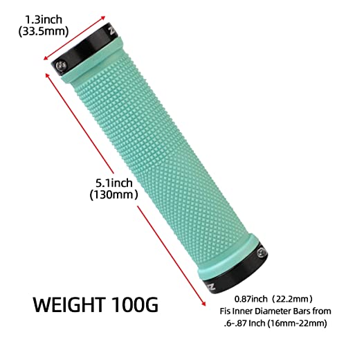 Ztto Bike Handlebar Grips, Double Lock Bicycle Handle Bar Non-Slip Shock Absorbing Rubber Handlebar Grip For Mountain Urban Foldable Bike #TOP1