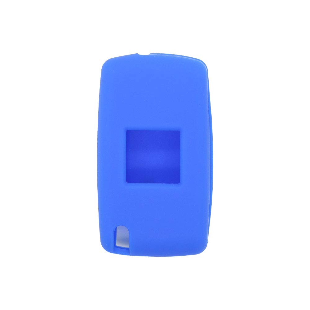 BROVACS Silicone Cover Protector Case Holder Skin Jacket Compatible with PEUGEOT CITROEN 3 Button Flip Remote Key Fob w/Light Symbol CV9305 Deep Blue - Image 3
