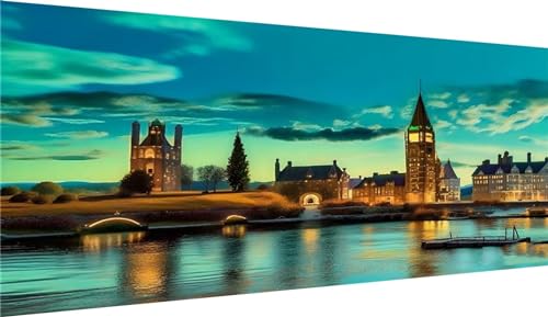 Peinture Diamant Adulte 80x160cm kit complet broderie paysage ville