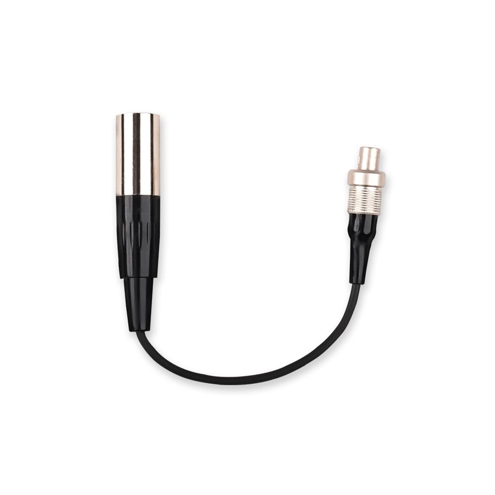 Kadence KCLEMO-M3P 3-Pin LEMO Male to 4-Pin Mini XLR Male Adapter Cable | Gold-Plated Contacts with Twist-Locking Connector, Balanced Audio Signal, Tool-Free Plug-and-Play Operation - Black/Silver-image-27