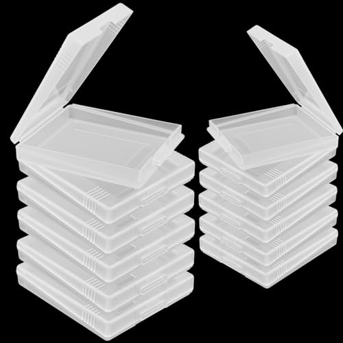 Sopoloray 12Pcs Clear Protective Game Cartridge Case,Plastic Storage Box Game Card Case,Dust Cover Single Cartridge Holder for Nintendo Gameboy Color GBC GB GBP