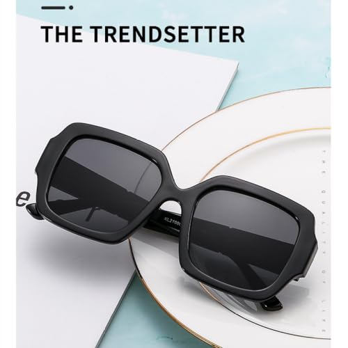 Mode polygone lunettes de soleil au design géométrique et chic rétro