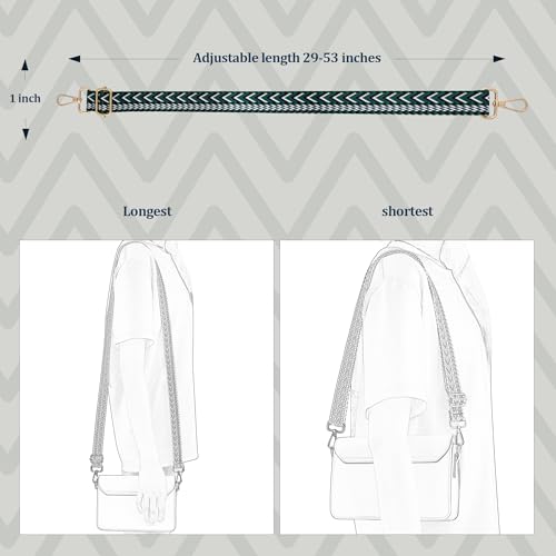 Image of chushui 1 inch Purse Strap,Replacement Crossbody Strap Adjustable Shoulder Strap for Handbag Bag
