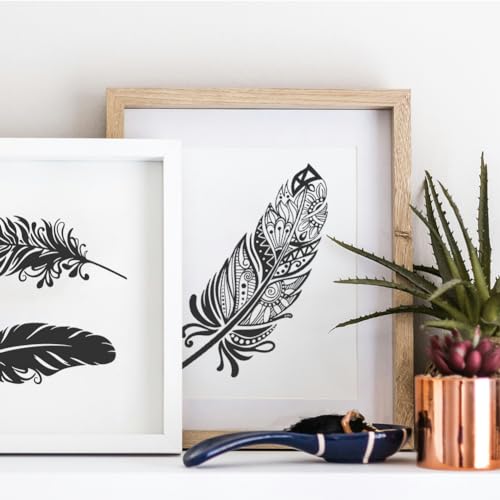 Plantilla de serigrafía de seda INFUNLY para manualidades en tela y madera 8