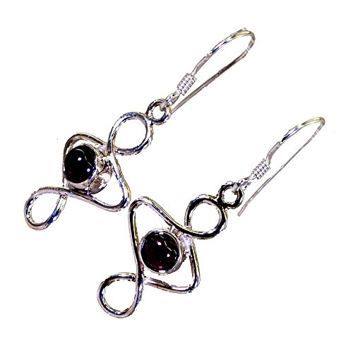 Pendientes de granate de plata para lucir en tu día a día con estilo boho 4