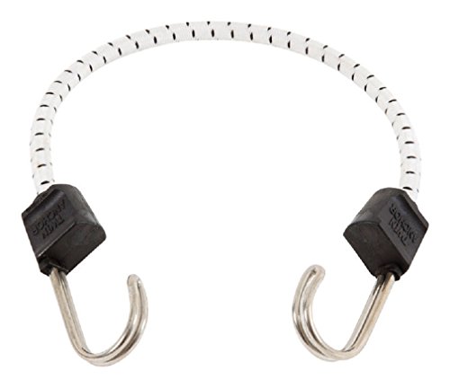 Cuerda elástica de doble anclaje Keeper, sujeción marina en blanco y negro, 45,7 cm