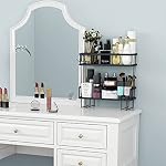 2-Tier Over Toilet Storage Shelf, Wall-Mount with 2 Hook/Paper Rack - Image 5