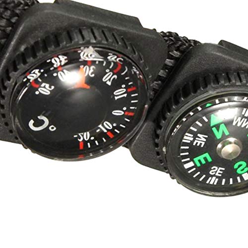 Bussola Portachiavi Moschettone Termometro Mini