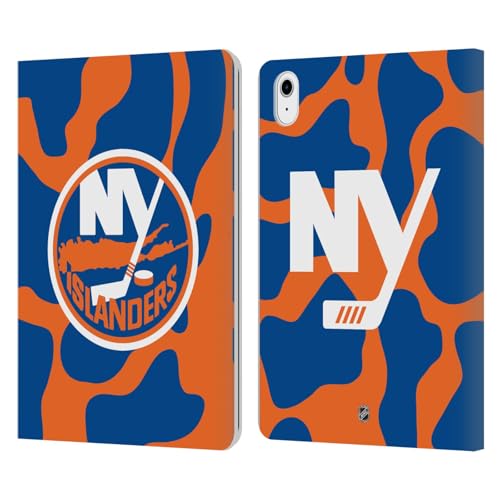Protection iPad Air 11 New York Islanders étui cuir rigide portefeuille NHL 2024 2025