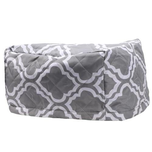 Funda para proyector Zunate, cubierta anti polvo de tela acolchada impermeable para unidades de techo de 13.78x13.39x8.27 pulgadas color gris miniatura 4