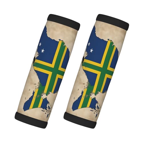 Salomonen-Flagge, Karte mit Kreuzlinien, Neopren, Gepäckgriff, für Koffer, Identifikator, Gepäckhersteller, Abdeckungen, Reisezubehör