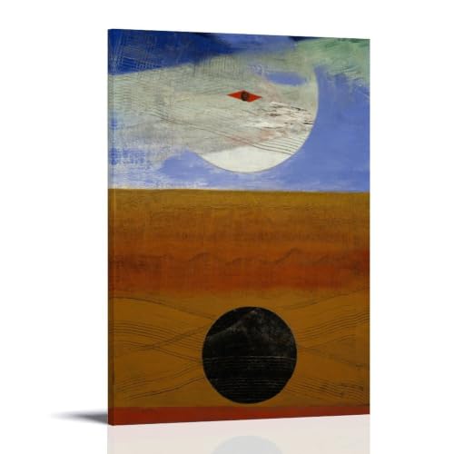Toile Max Ernst Sea And Sun pour illuminer un salon contemporain