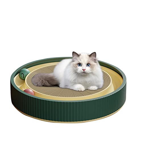 Almofada para arranhar gato, Almofada de arranhador de gato com trilha de bola de brinquedo de gato,