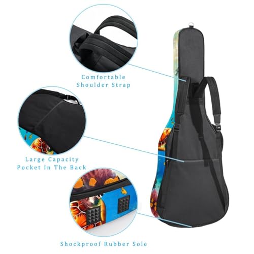 Sac pour guitare imperméable multicolore protégeant de la pluie et des chocs - 3