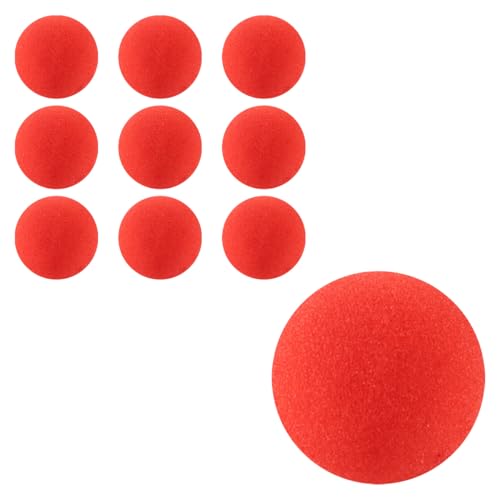 Orivin 10 bolas de esponja rojas para magia de dedos, accesorios
