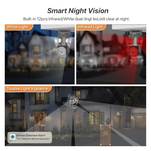Cámara de seguridad para exteriores PTZ con videovigilancia impermeable IP66 6