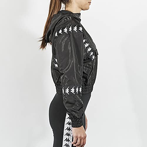 Kappa Felpa da Donna. Bianco/Nero M/XL