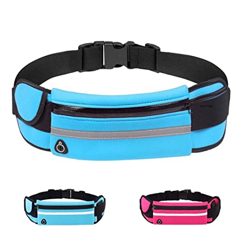 NGI STORE Waterproof Sports Running Waist Bag Canvas Fanny Pack Sports Jogging Portable Outdoor Phone Holder Belt Bag Women Men Fitness Sport Accessories (Pack of 1) Multi