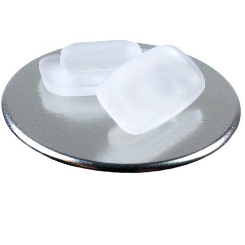 GMS Optical Rectangle Push-in Silicone Nose Pads for Sunglasses, Glasses, and Eye Wear -11mm (5 Pair)