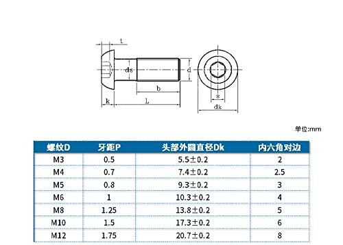 Vite a testa tonda in acciaio inox 304 vite a